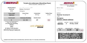 Billete de avion